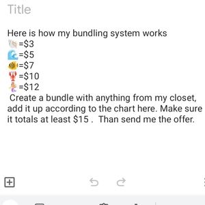 Bundling system 🐚🌊🐠🦞🧜‍♀️